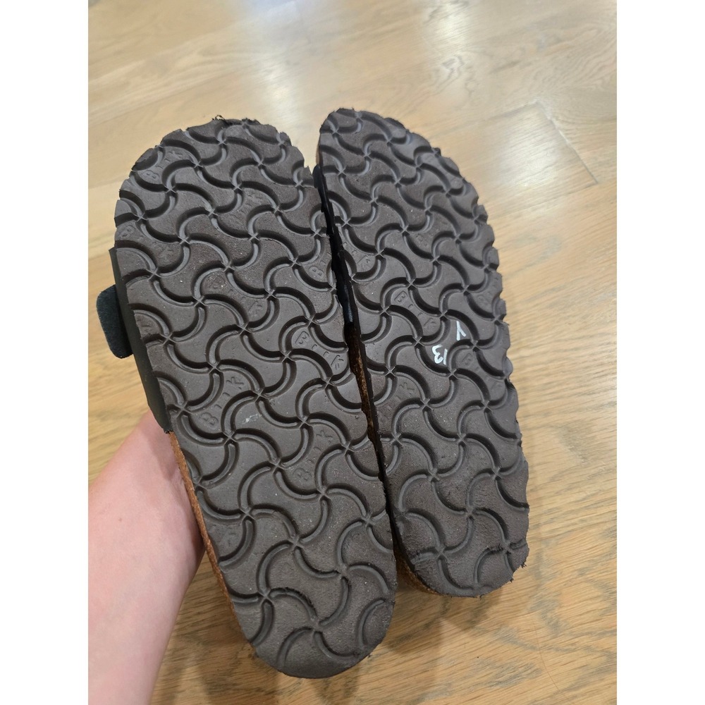 Birknetscok Black Big Buckle Slide Sandals Soft Footbed Womens 38 7-7.5 - Picture 6 of 6